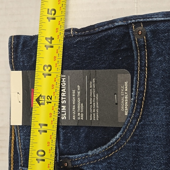 NEW Levi's 70s High Slim Straight Jeans 27W - Picture 11 of 13